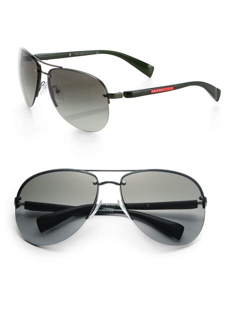 prada sonnenbrille herren aviator|Prada Aviator Sunglasses for Men .